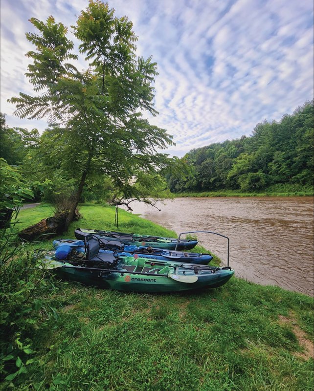 Kayaks at Dusty Trails Outfitters.