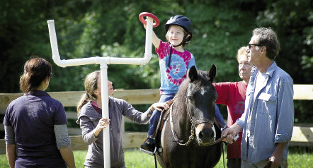 TROT riders participate in games that improve their coordination and balance, as well as confidence.