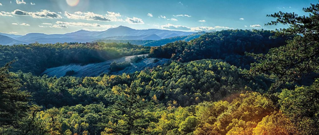 The crest of Stone Mountain.