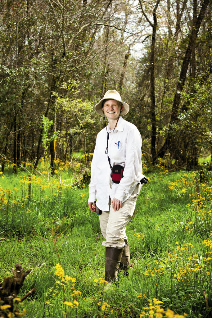 Megan Sutton, director of The Nature Conservancy’s Southern Blue Ridge Program, plays a key role in bog conservation efforts.