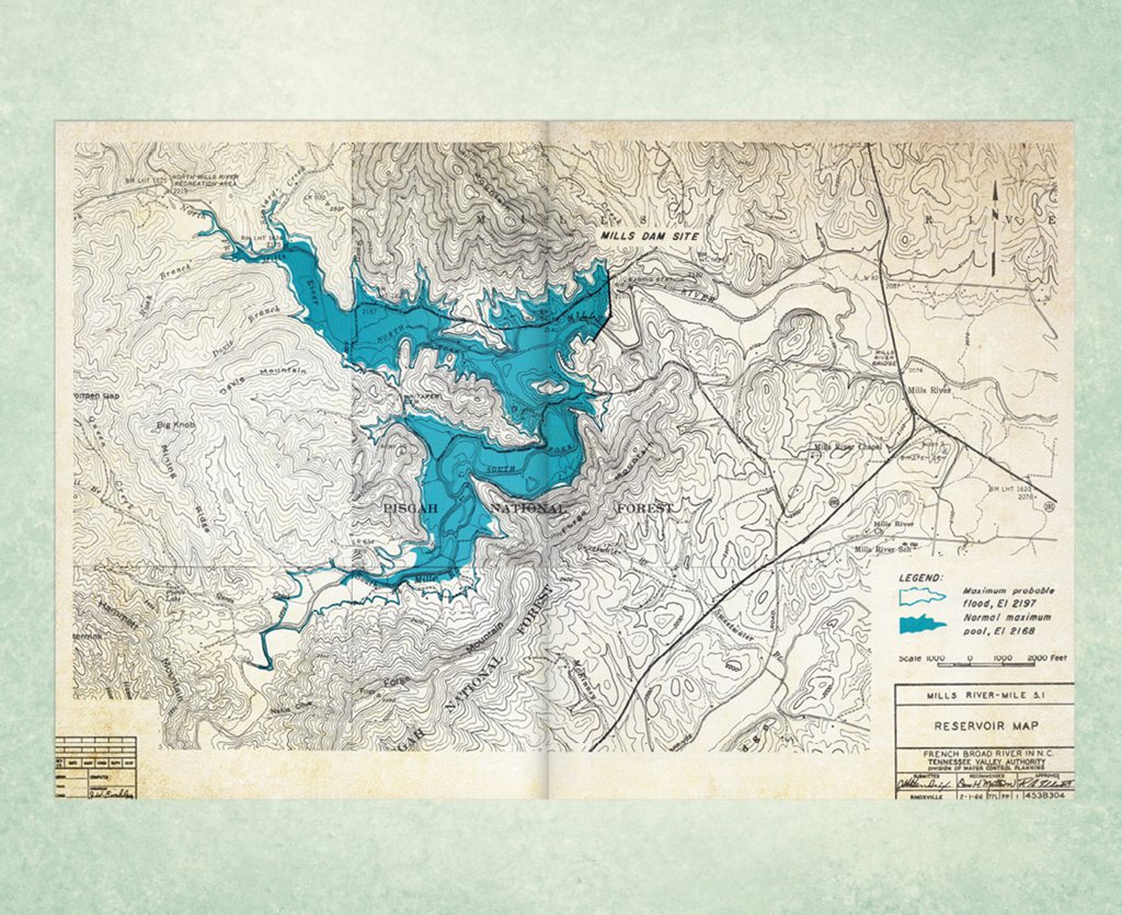 Damming The TVA 50 Years Ago A Grassroots Groundswell Fought The   TVA Map2 