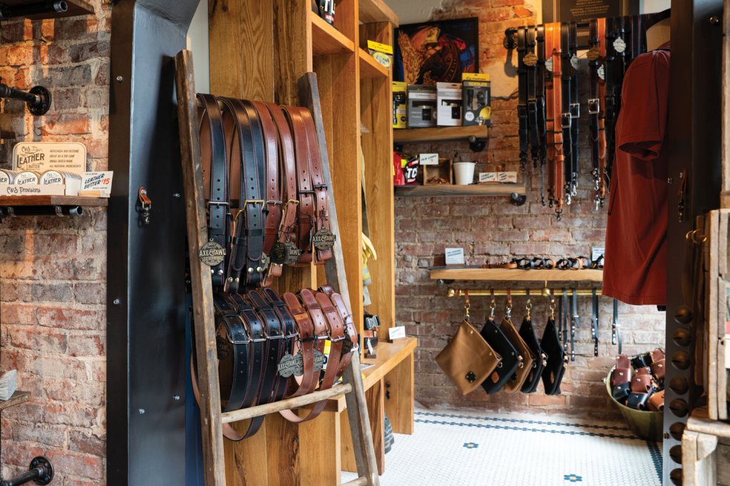 Axe &amp; Awl Leatherworks. Photograph courtesy of Axe &amp; Awl Leatherworks.