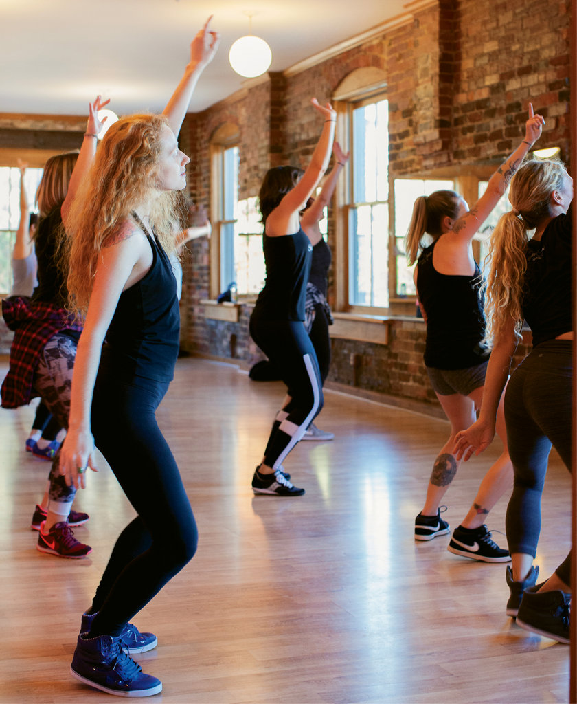 Rather than focusing on choreography, the Hip Hop Fitness classes at Studio Zahiya are more about sweating while having fun.