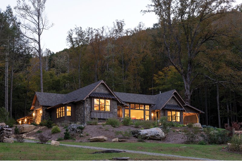Blackberry Cove Retreat home, by PLATT Architects