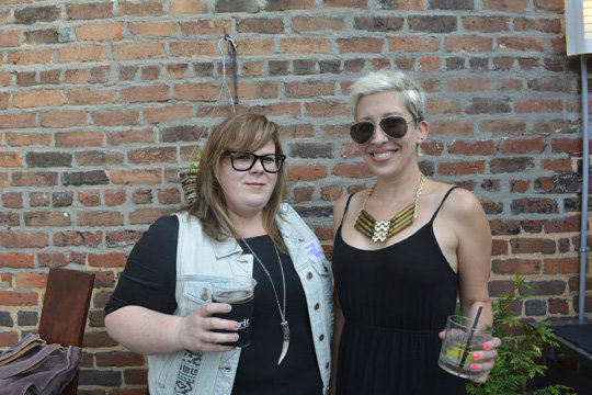 Blogger Amber Hatchett with Asheville Grit Curator Ayana Dusenberry