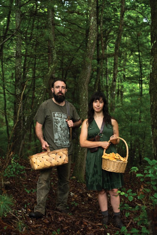 Dechiara and her partner Luke Gilbert (right) offer several foraging classes through the end of October.