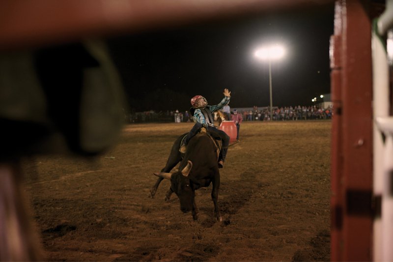 Depending on the event, participants at the Madison County Championship Rodeo range in age from five to 60. But the rough stock categories like bronc-and bull-riding are braved mostly by 18 to 30-year-olds.
