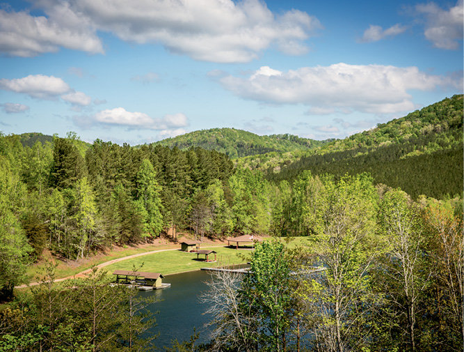 Blue Ridge Distilling’s Camp Golden Valley  offered sweeping views of the South Mountains.