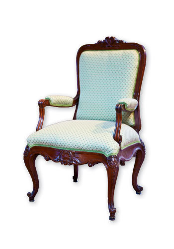 Late 19th-century Victorian Rococo fauteuil at The Gilded Age in Banner ELk