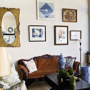 Everything inside Collected is for sale, from the Victorian couches to the art on the wall to pretty vases.