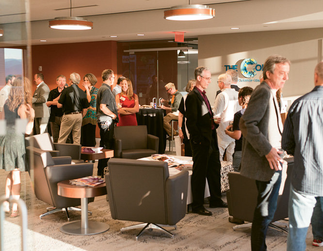 A collaborative space for climate scientists,  The Collider hosted the soiree.