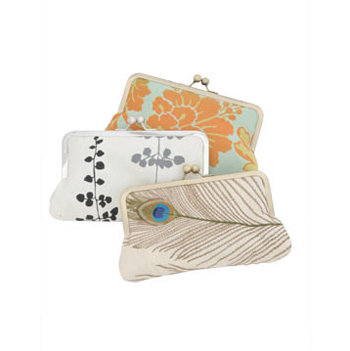 • 9 Locally handmade silk clutch from the Tally collection by Fiaz Co, $90, <a href="http://www.etsy.com/shop/FIAZCO">www.etsy.com/shop/FIAZCO</a>