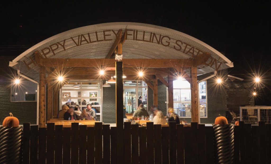Happy Valley Filling Station and pizzeria.