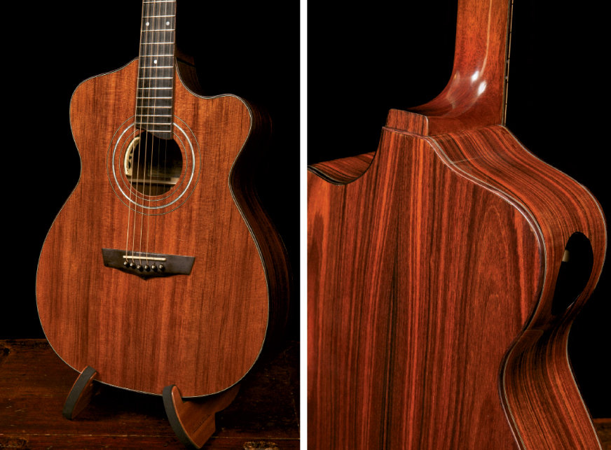 Alchemist Guitar, custom-made with pau ferro, aka Brazilian ironwood By Jay Lichty, Tryon
