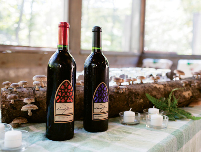 Wine and cider were provided by St. Paul Mountain Vineyards.