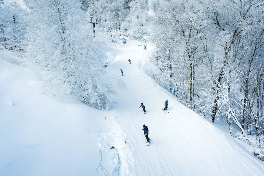 The slopes at Sugar Mountain Resort. Courtesy of Sugar Mountain.