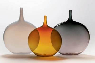 Lecca lecca (“lollipop”) vases, blown glass By john geci, bakersville