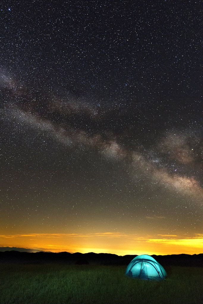 Honorable Mention: Milky Way Over Max Patch by James K. York (Amateur category)