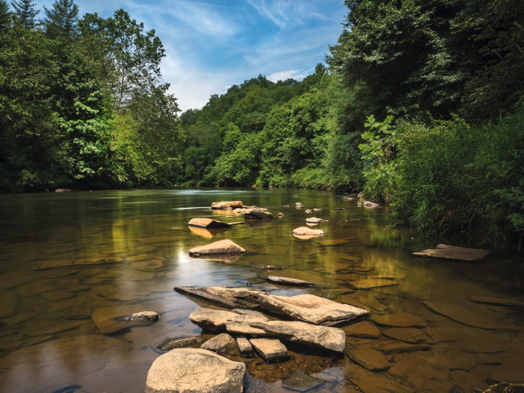 The waterway at New River State Park.