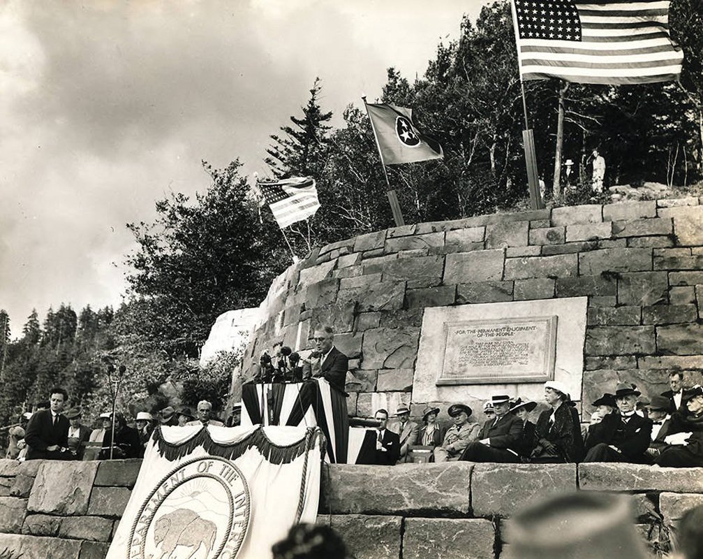 You can still see their stonework in Newfound Gap where FDR dedicated the Smokies in 1940.