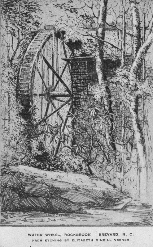 Rockbrook water wheel, generated all the camp’s electricity in its early years.